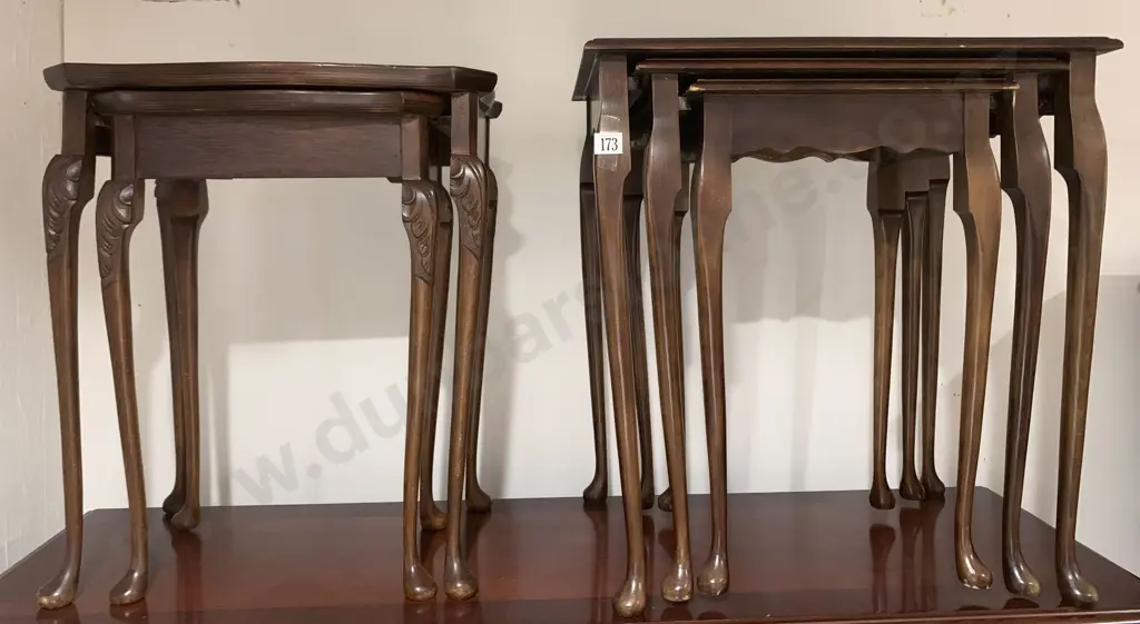Three Piece Nest of Tables Together With Two Piece Nest of Tables Image 1++