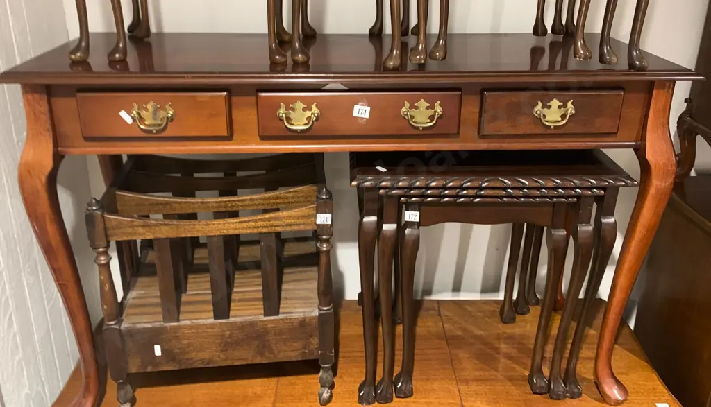 Three Drawer Hall Table Image 1++
