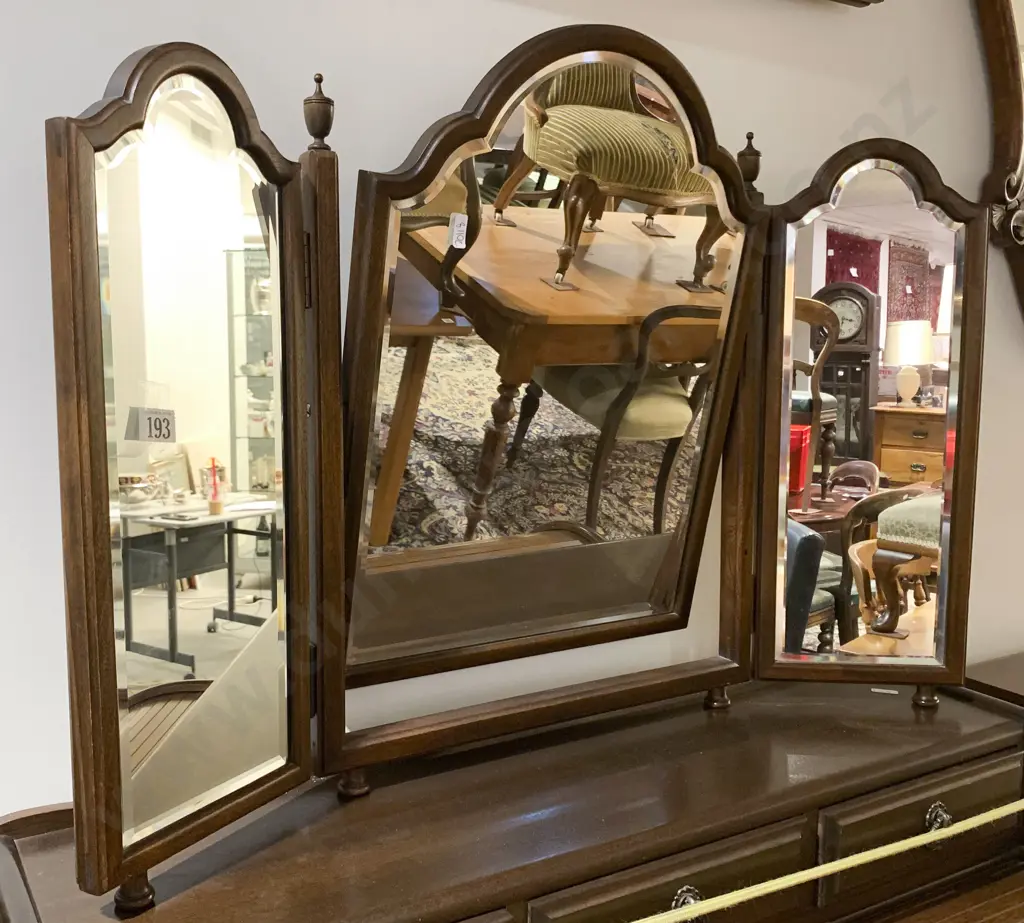 Beveled Edge Toilet Swing Mirror Image 1++