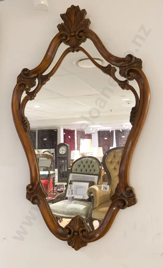 Wooden Framed Wall Mirror Image 1++