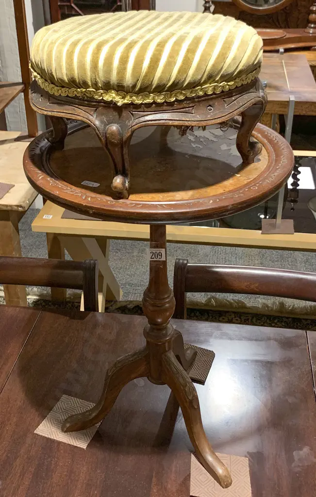 Wine Table and Small Footstool Image 1++