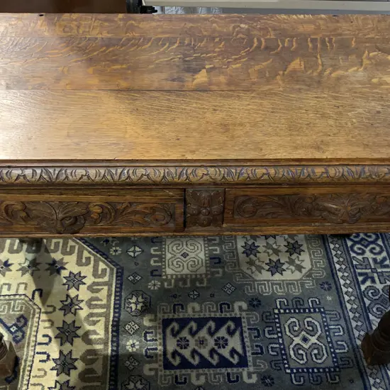 Carved Oak Sideboard