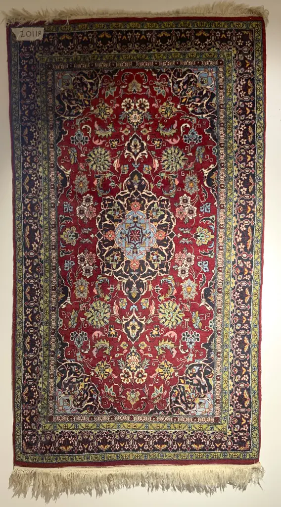 Fine Quality Part Silk Persian Rug Image 1++