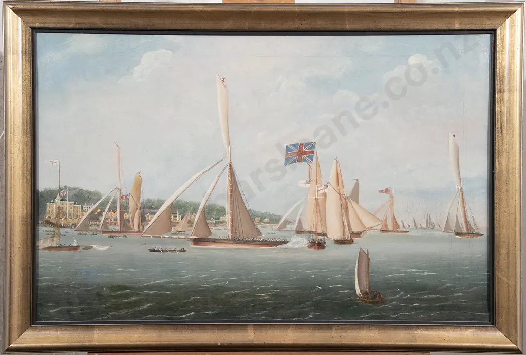 C19th British - The Cutter Alarm Crosses the Line Image 1++