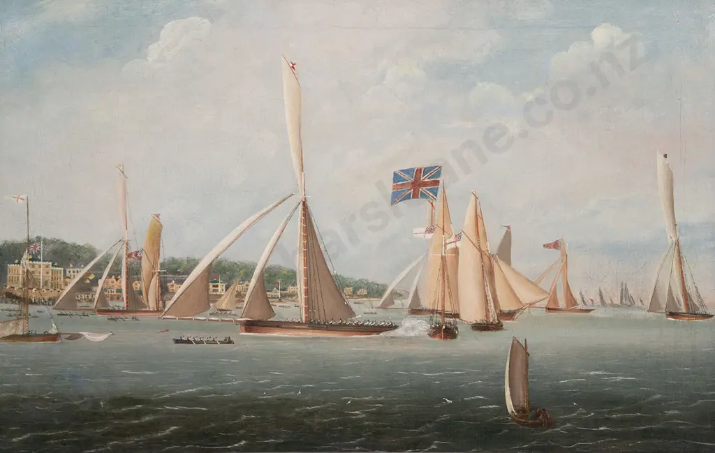 C19th British - The Cutter Alarm Crosses the Line Image 1++