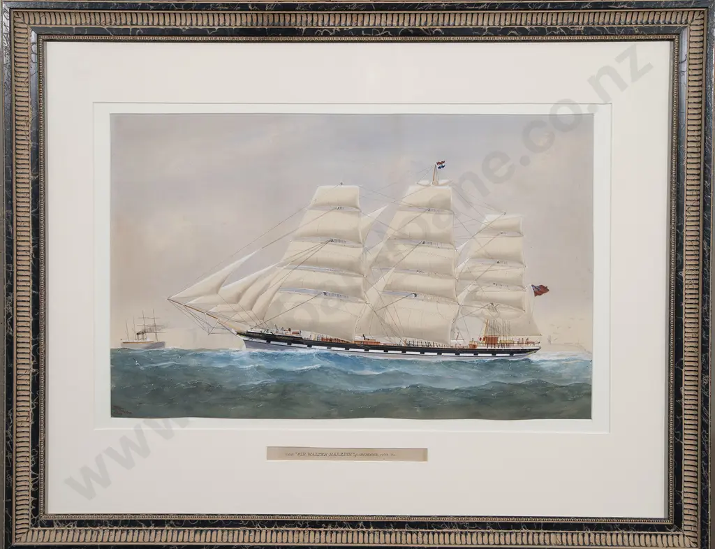 William Forster (1840-91) - The 'Sir Walter Raleigh' of Aberdeen off Sydney Heads Image 1++
