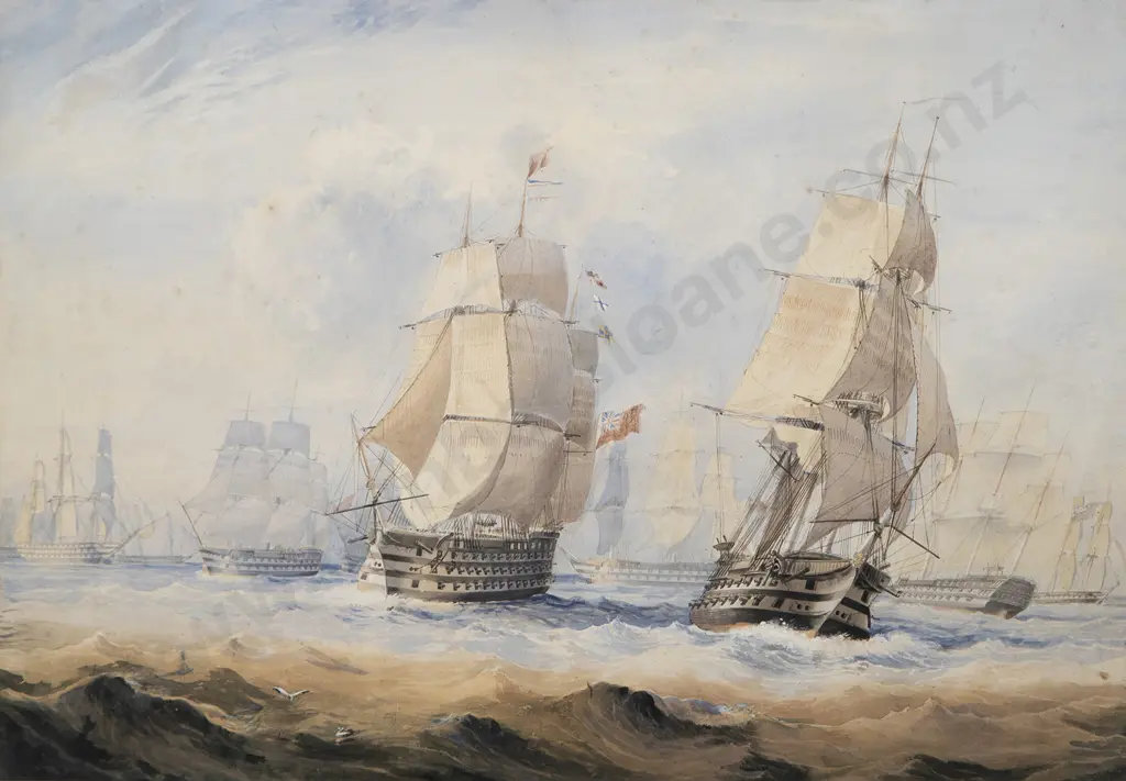 Mid C19th British - The Fleet off Spithead Image 1++