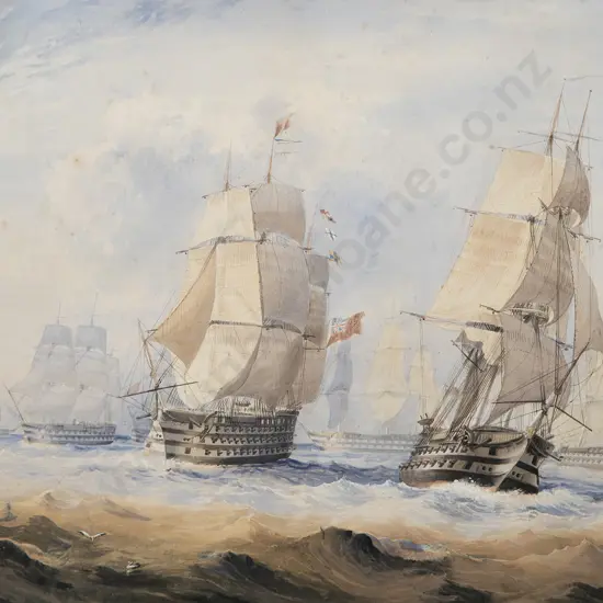 Mid C19th British - The Fleet off Spithead