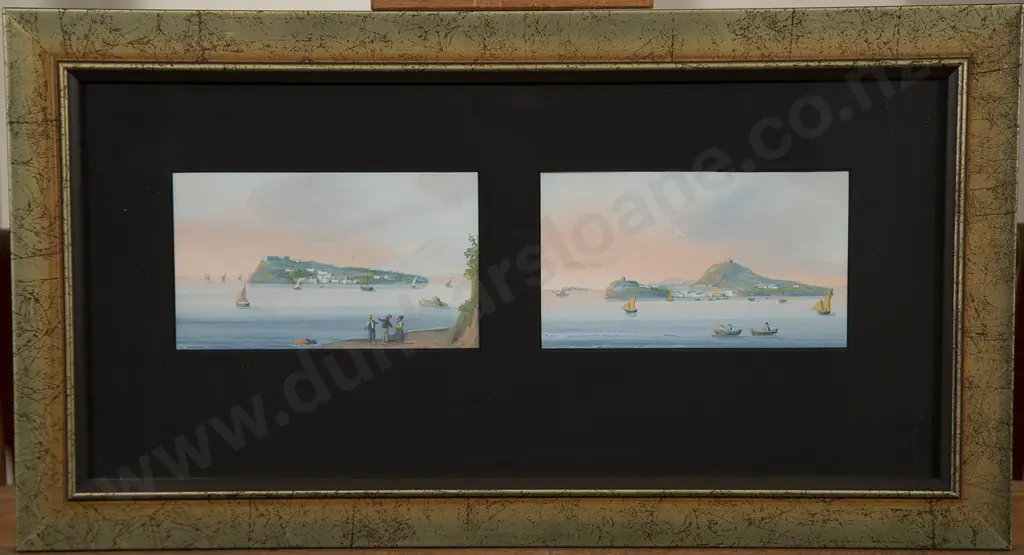 C19th Neapolitan School - Pair Gouaches Image 1++