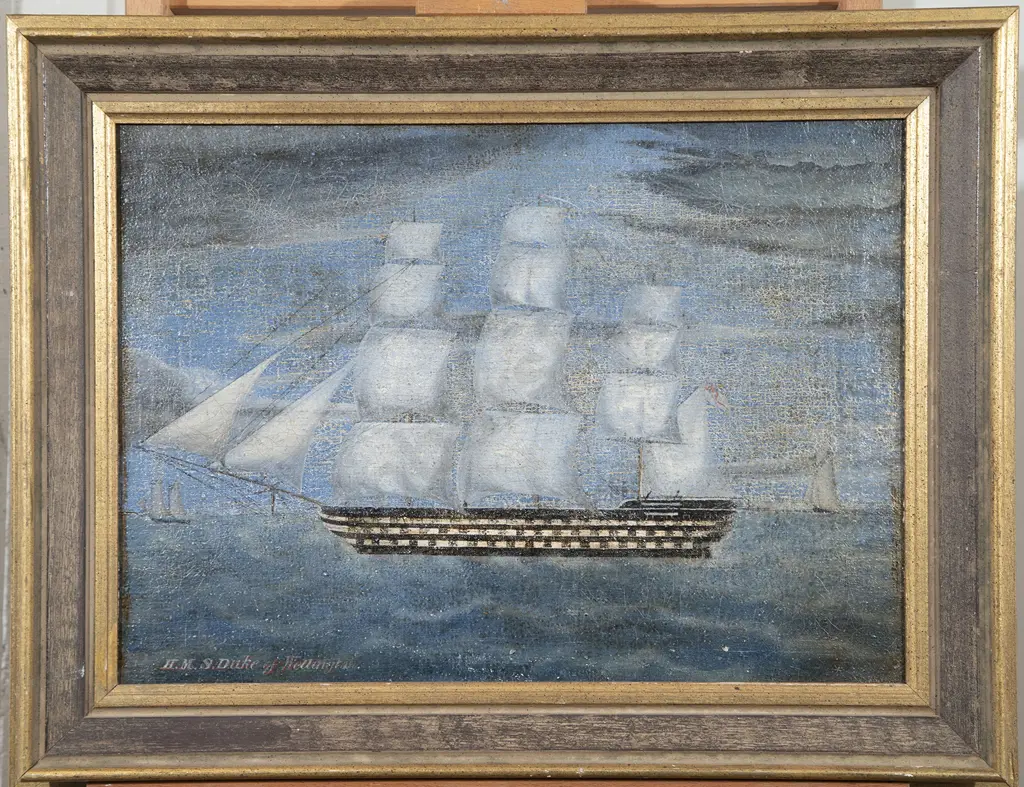 C18th British - 'H.M.S. Duke of Wellington' Image 1++