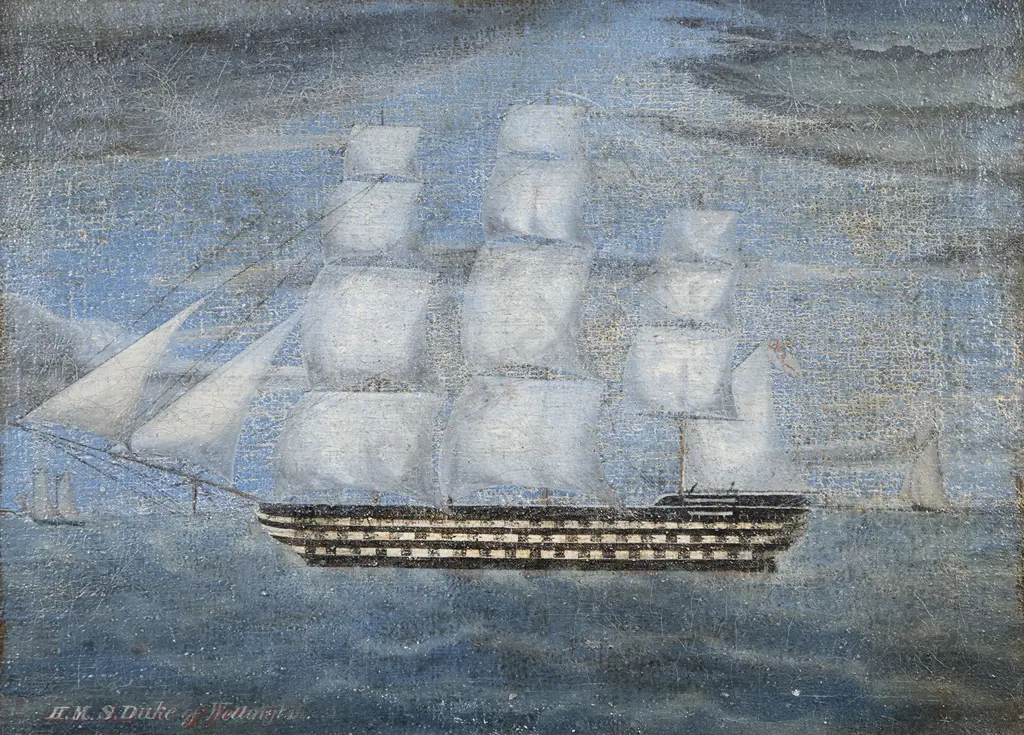 C18th British - 'H.M.S. Duke of Wellington' Image 1++