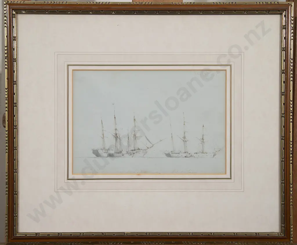 Manner of Rev Calvert Richard Jones (British c.1804-77) - 'Delphie' & 'Robert Finnie' working cargo in the Mersey Image 1++