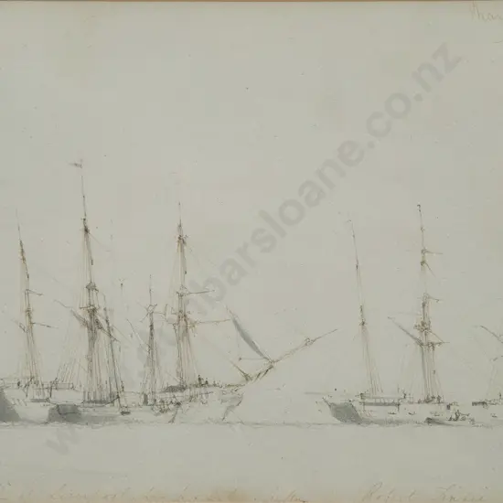 Manner of Rev Calvert Richard Jones (British c.1804-77) - 'Delphie' & 'Robert Finnie' working cargo in the Mersey