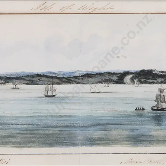Early C19th British - A Panorama of the Solent and Isle of Wight