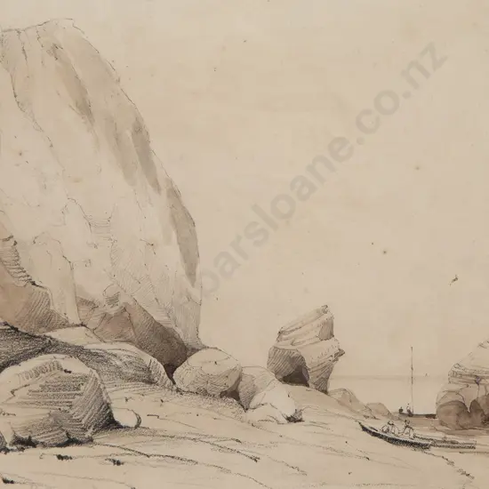 After Edward William Cooke RA FRS (British 1811-1880) - Bonchurch Isle of Wight
