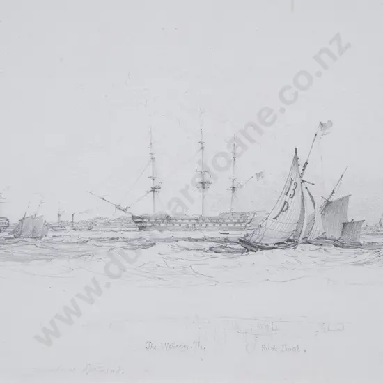 After Edward William Cooke (British 1811-1890) - Portsmouth Pilot Cutter no. 13 Working Spithead