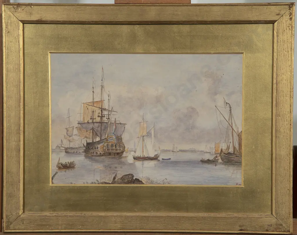 Attributed  Marque of Ormonde - Shipping Scene near Greenwich Image 1++