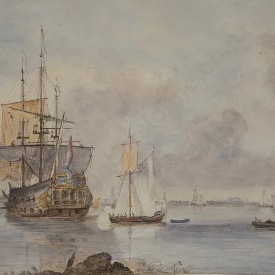 Attributed  Marque of Ormonde - Shipping Scene near Greenwich