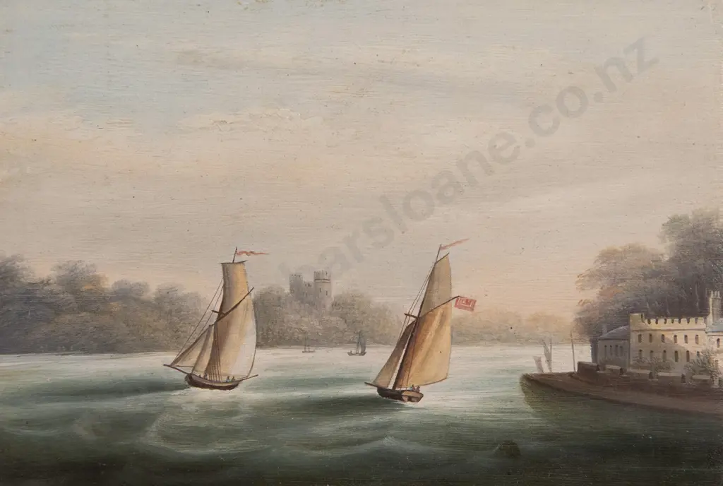 Early C19th British - The River Medina at Cowes Image 1++