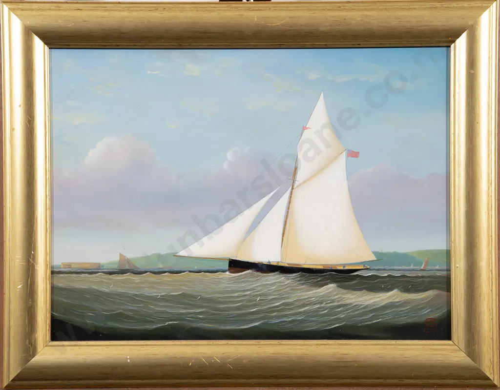 Anthony Skuse (British C20th) - Cutter off Bembridge Isle of Wight Image 1++