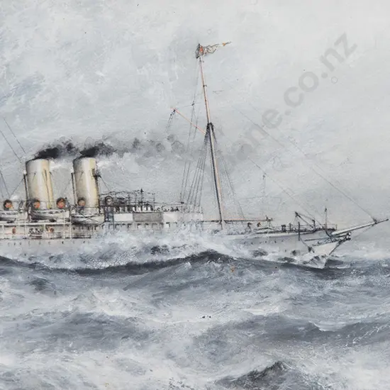 C20th British - Steam Ship at Sea