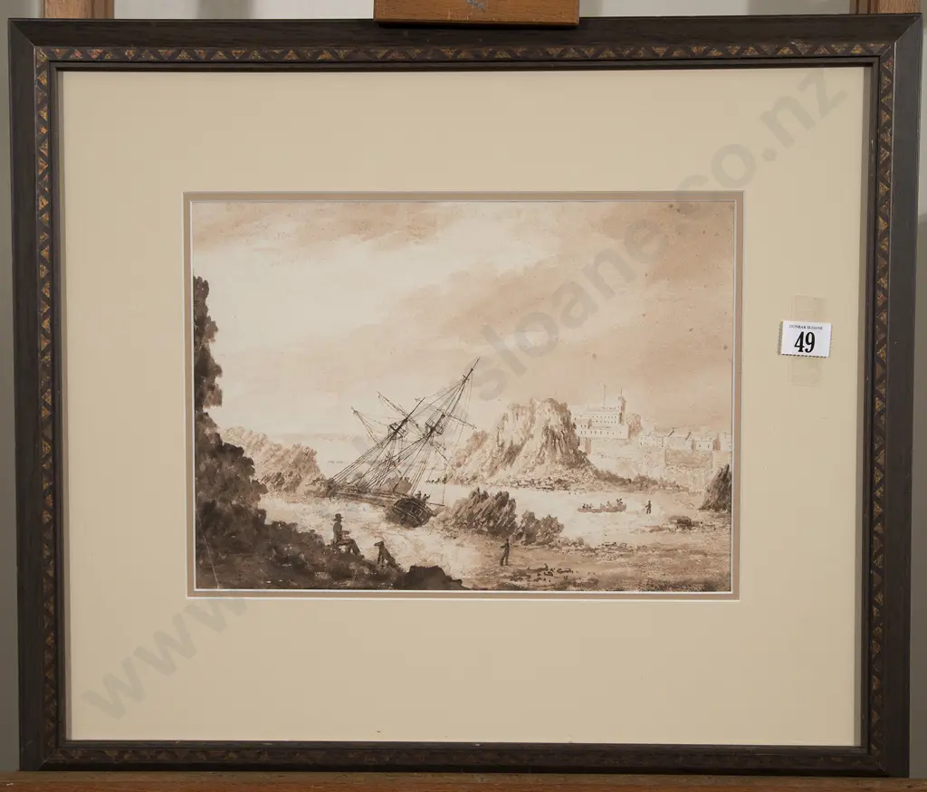 Major W Hornbrook (British) - The Loss of a Frigate Image 1++