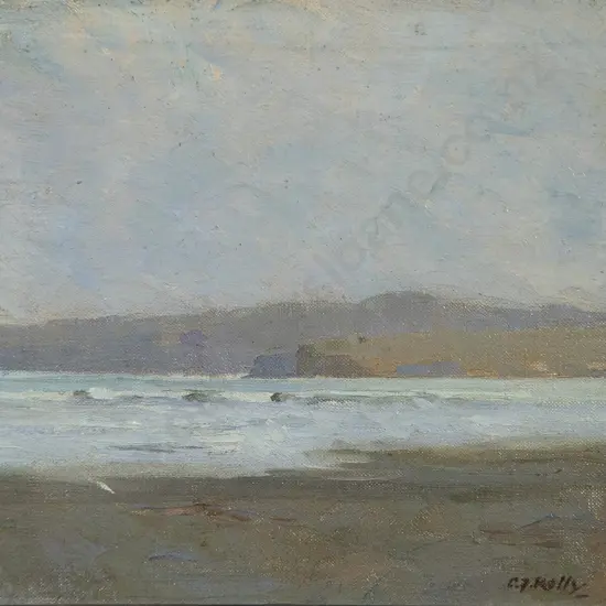 Cecil F Kelly (1879-1954) - Evening Light Godley Head