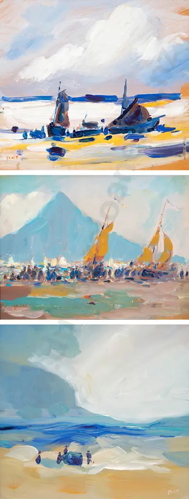 Anthony Skuse (British C20th) - Three Marine Studies Image 1++