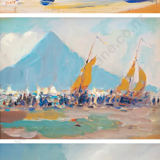 Anthony Skuse (British C20th) - Three Marine Studies