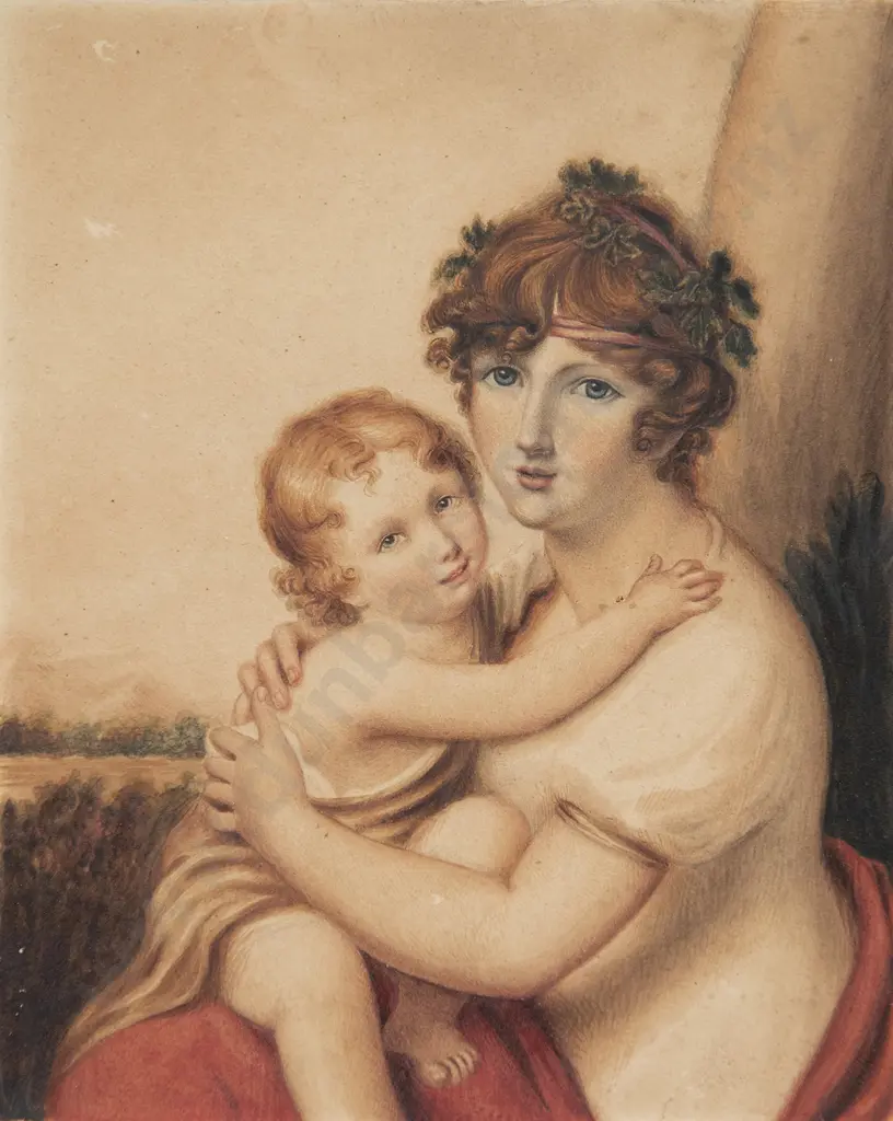 Marian Guyon - Portrait of Mother & Child Image 1++