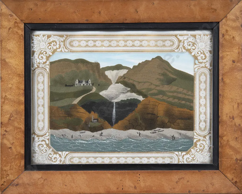 Set of Three C19th English Sand Pictures Image 1++