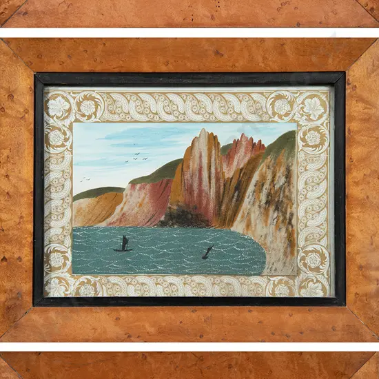 Set of Three C19th English Sand Pictures
