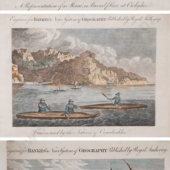 Three Small C18th Coloured Engravings