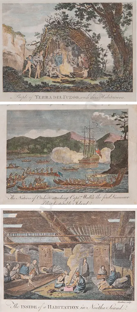 Three Small C18th Coloured Engravings Image 1++