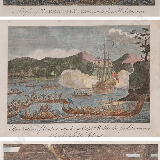 Three Small C18th Coloured Engravings