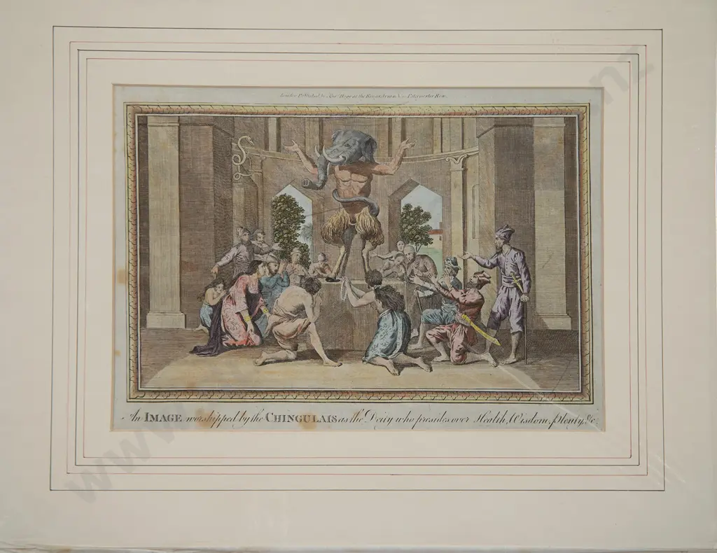 Two C18th Coloured Engravings Image 1++