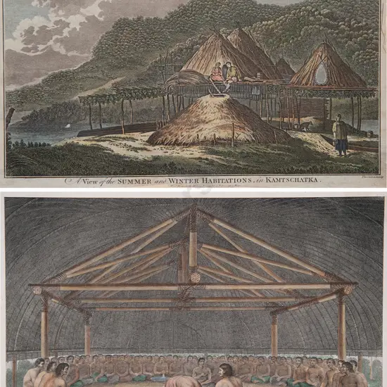 Two C18th Coloured Engravings