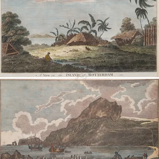 Two C18th Hand Coloured Engravings