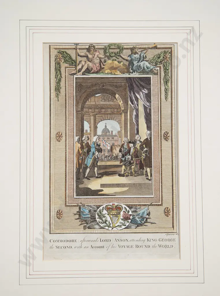 C18th Coloured Engraving Image 1++