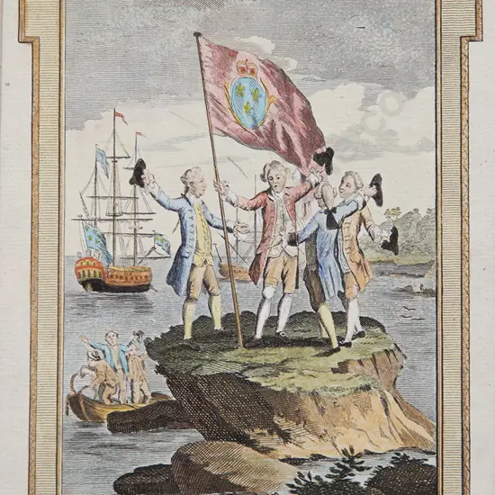 18C Coloured Engraving