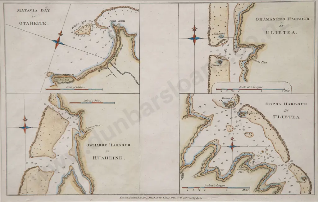 Charts of Anchorages in the Society Islands Image 1++