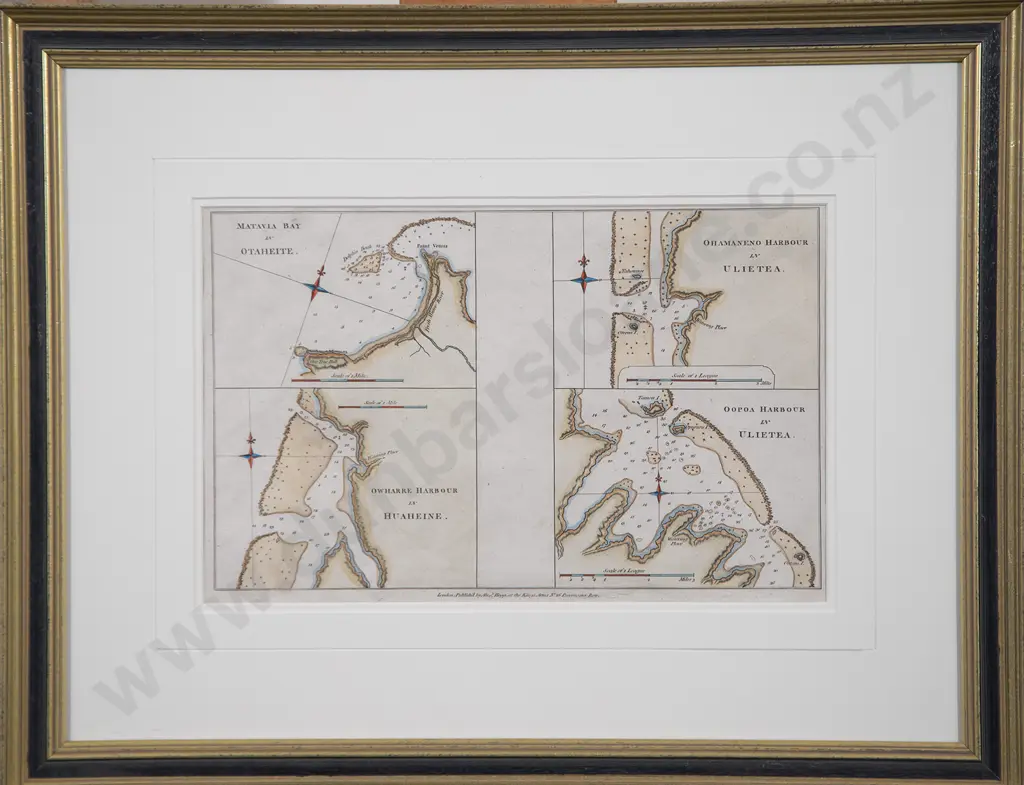 Charts of Anchorages in the Society Islands Image 1++
