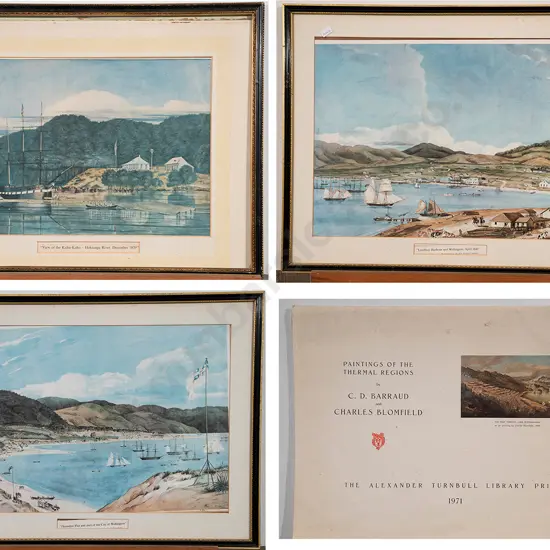 Three Framed Alexander Turnbill Library Prints and Folder of Loose Prints