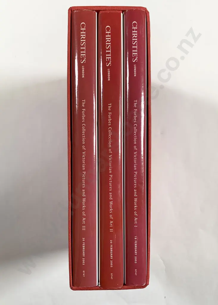 Three Christie's Catalogue Volumes for The Forbes Collection of Victorian Pictures and Works of Art (2003) Image 1++