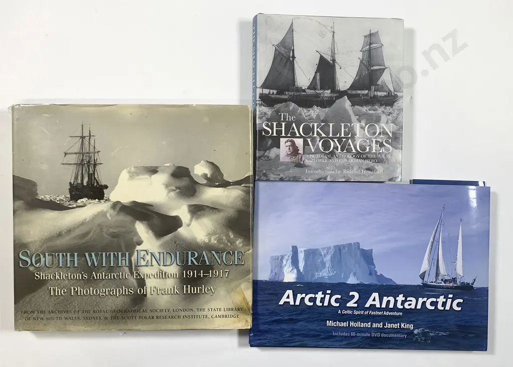 Three Volumes Pertaining to Polar Voyages Image 1++