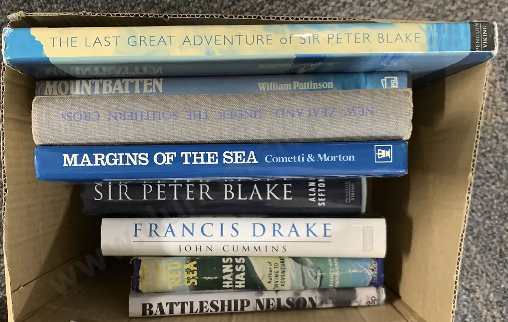 Box of Eight Mostly Maritime Volumes Image 1++