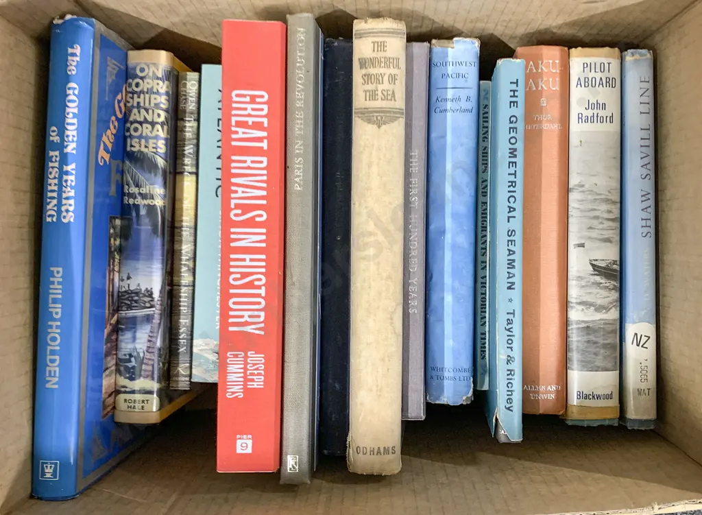 Box of 15 Mostly Maritime Volumes Image 1++