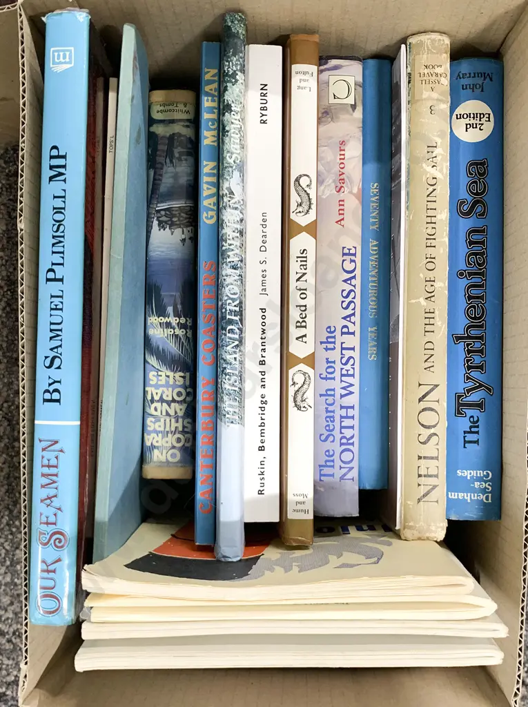 Box of 23 Mostly Maritime Volumes and Booklets Image 1++