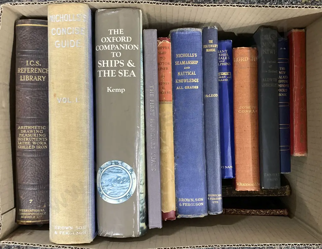 Box of 14 Mostly Maritime Volumes Image 1++