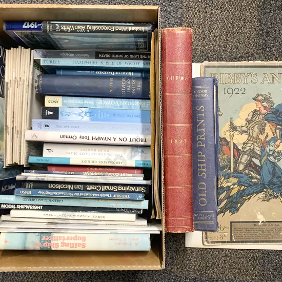 Box of Assorted Mostly Maritime Volumes and Booklets